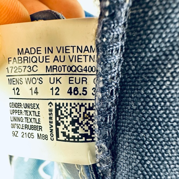 Converse UNT1TL3D High 'Not A Chuck - University Blue' Sneakers 172573C - Picture 2 of 7